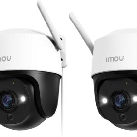 Imou Cruiser 3K(5MP) Lot de 2 Caméra Surveillance Extérieure WiFi 360° Étanche IP66 Vision Nocturne Couleur 30M, Détection Humaine