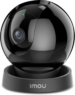 Imou Rex 3D 4K (8MP) WiFi Beveiligingscamera voor Binnen 360° | AI Detectie Mensen/Dieren, Slimme Tracking, Babyfoon, Tweewegaudio, Zwart