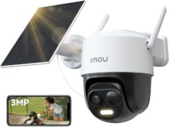 Imou 2K Draadloze Zonnecamera voor Buiten met 5000mAh Batterij | 360° PTZ Ultra HD Kleurnachtzicht 20m
